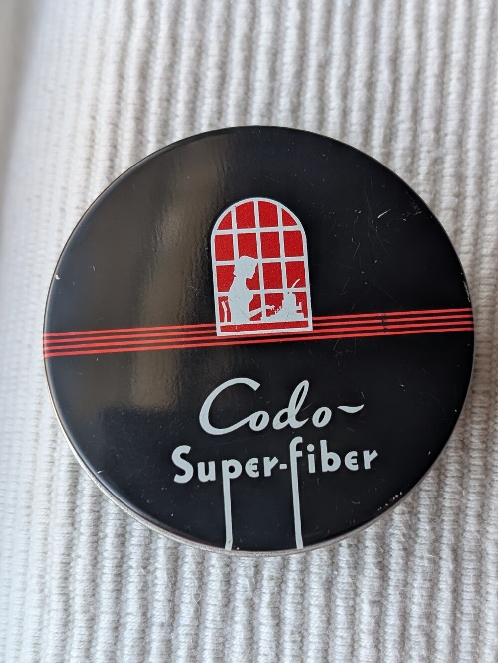 Retro 1970-80s Codo Super-fiber Type Writer Ribbon Tin 3 Inch Office Organizer